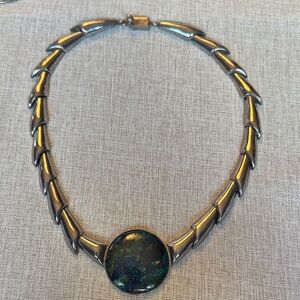 Vintage Azurite Malachite Necklace